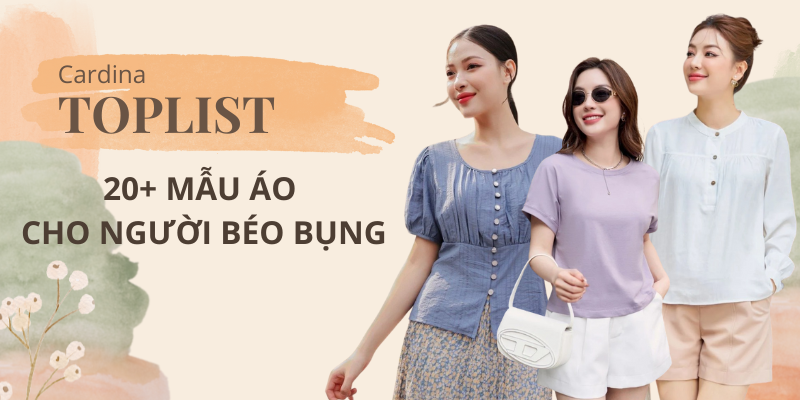 Áo baby doll trắng cho người béo bụng