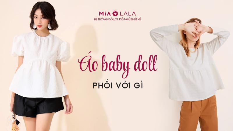 Phối áo babydoll với quần culottes