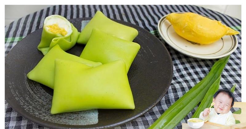 Bánh crepe sầu riêng hấp dẫn