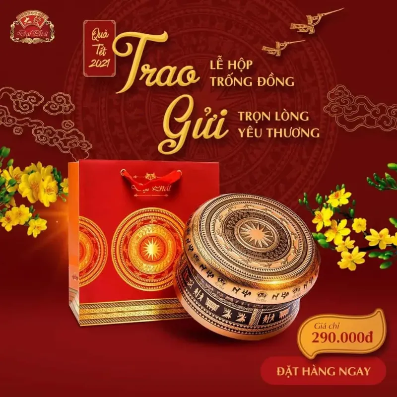 Hộp Thiệp Đỏ Bánh Danisa