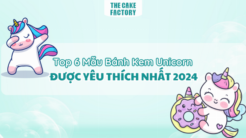 Bánh Kem Hình Unicorn Màu Pastel Ngọt Ngào