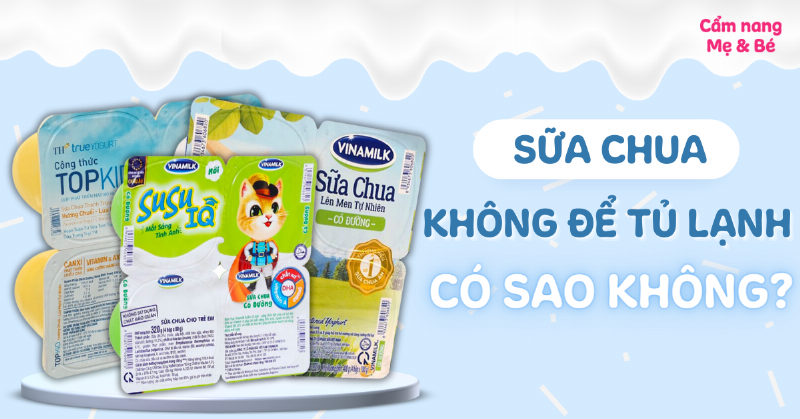 Bảo quản sữa chua Th True Milk trong tủ lạnh