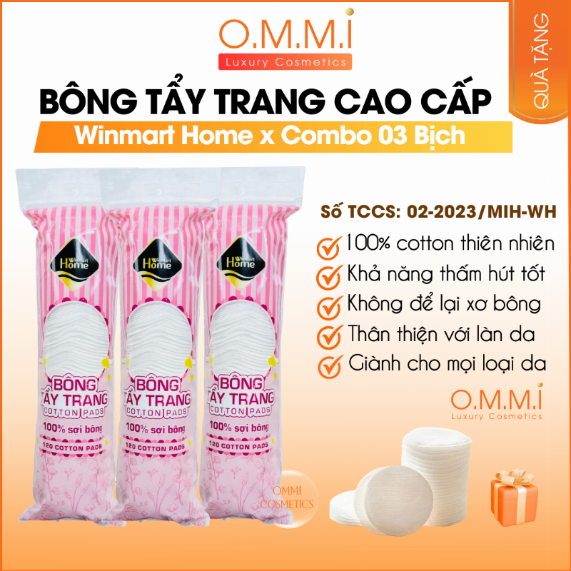 Bông tẩy trang và các sản phẩm chăm sóc da