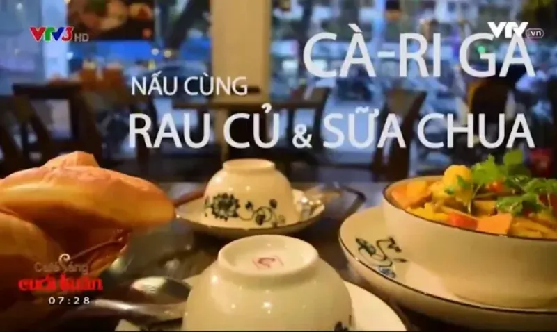 Cà ri gà với sữa chua