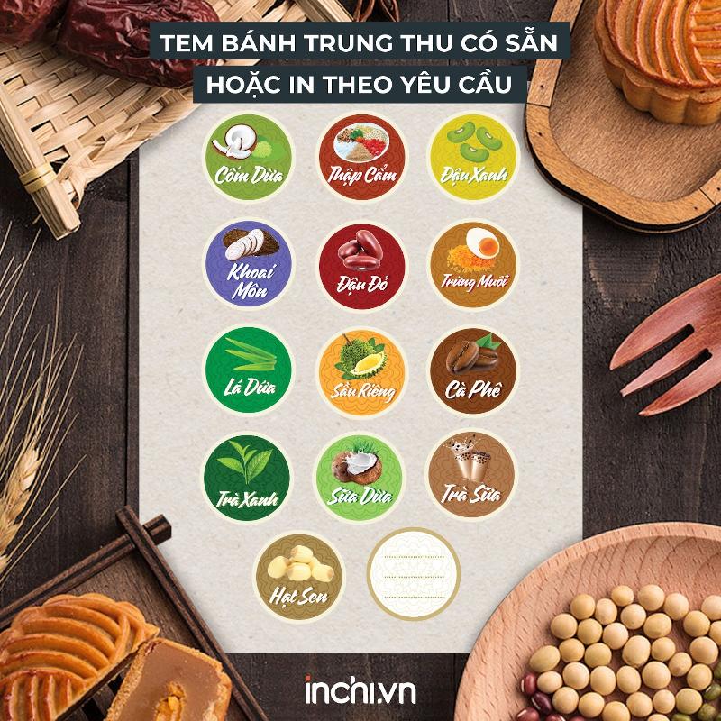 Các loại bánh trung thu nhân sầu riêng đa dạng về hình dáng và kích thước.