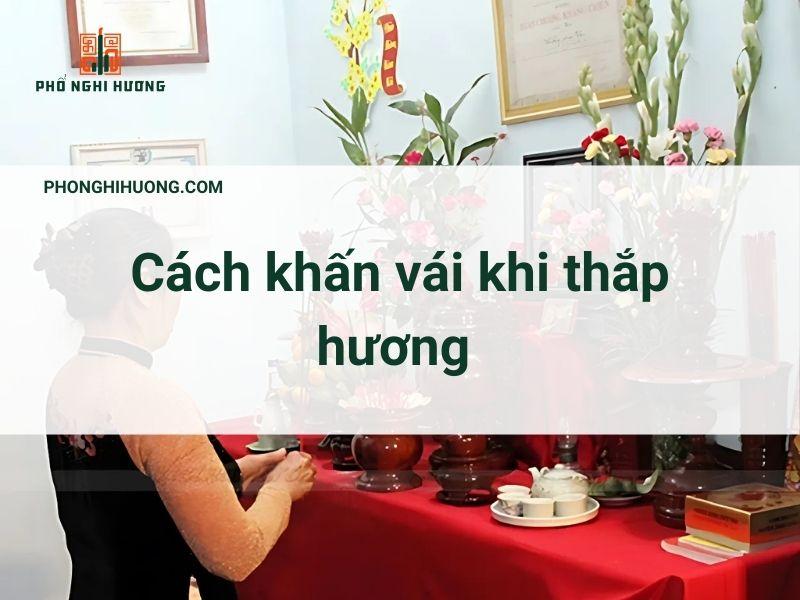 Cách khấn vái thắp hương cho tổ tiên