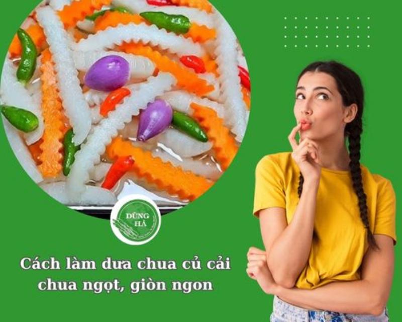 Cách xào củ cải trắng giòn ngọt