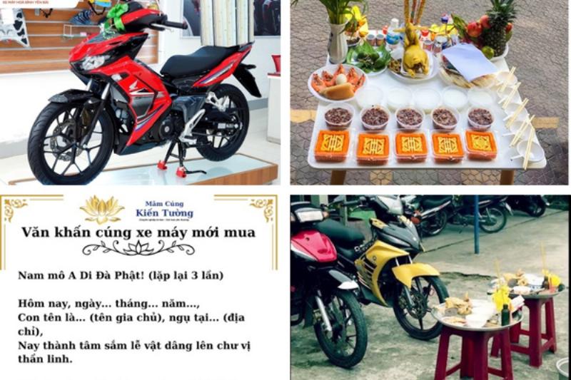 Câu hỏi thường gặp cúng xe máy