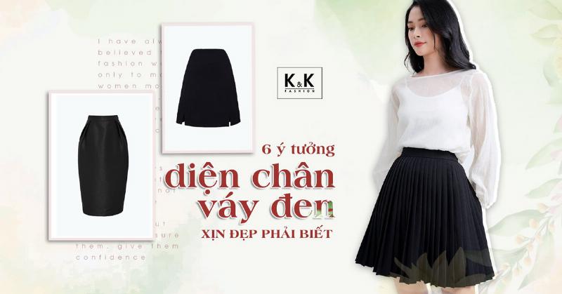 Chân váy đỏ áo croptop đen tiệc tùng