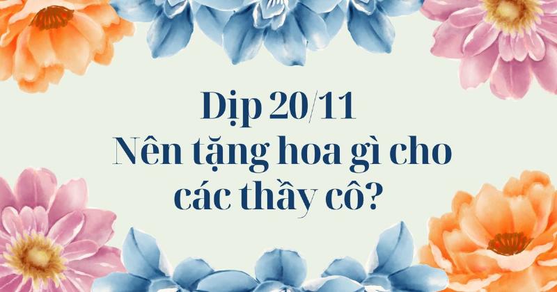 Chọn Hoa Mừng 20/11