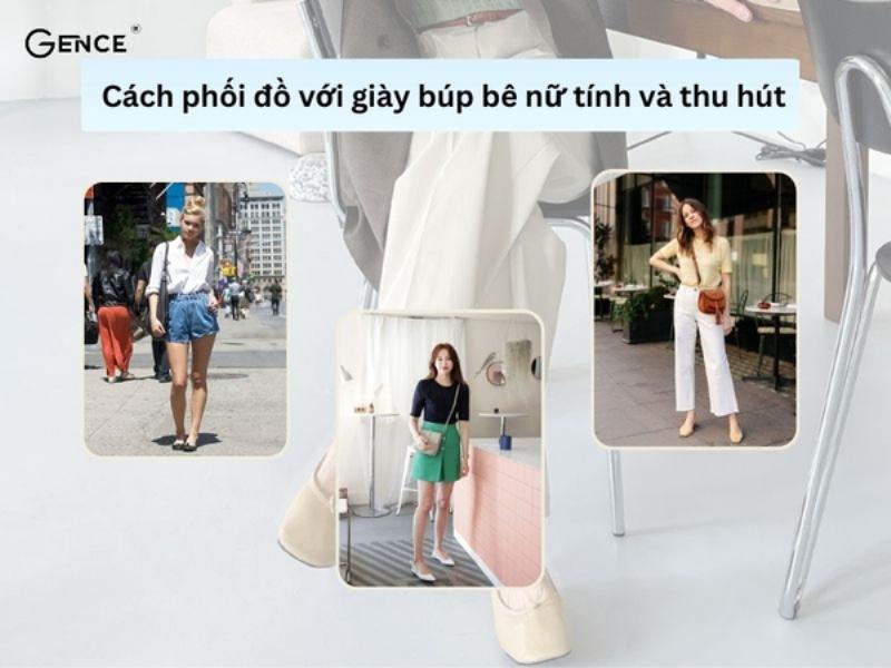 Đầm xòe mix giày búp bê