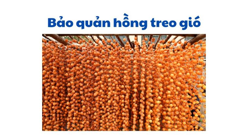 Hồng treo gió trong hộp kín khí