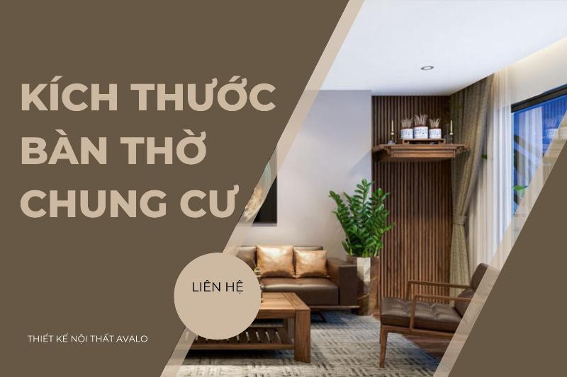 Kích thước bàn thờ treo tường cho chung cư