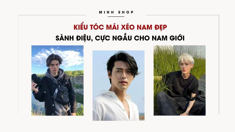 Kiểu tóc mái xéo Hàn Quốc cho nam