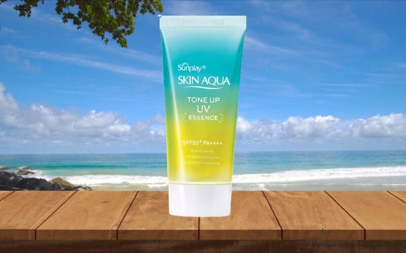 Chia sẻ kinh nghiệm sử dụng kem chống nắng Skin Aqua xanh