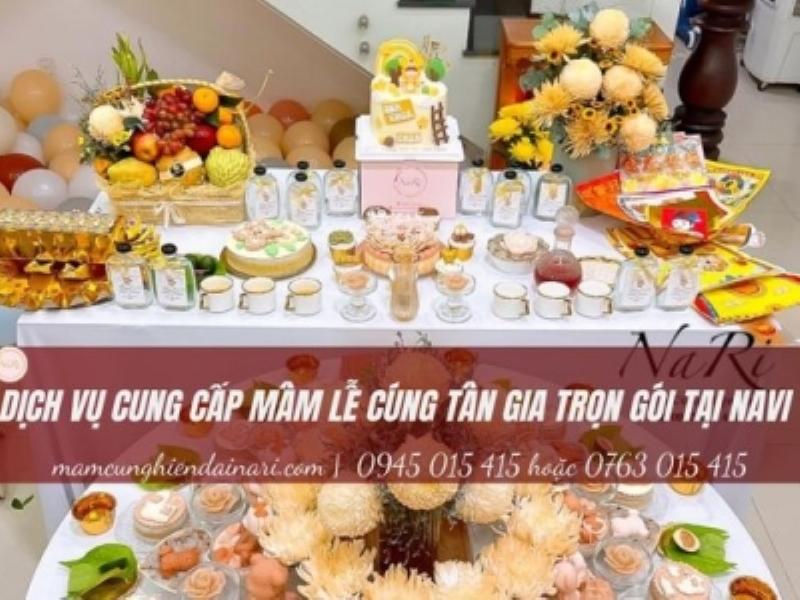 Mâm cúng mụ hiện đại