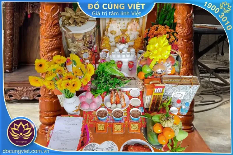 Mâm Cúng Thần Tài Mùng 10