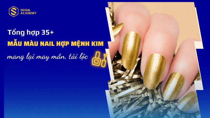 Mẫu Nail Móng Ngắn Cho Người Mệnh Kim