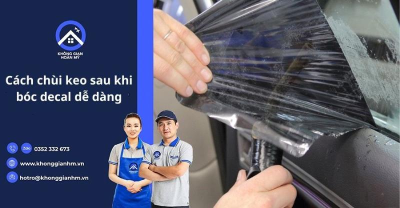 Nước nóng làm sạch keo dán