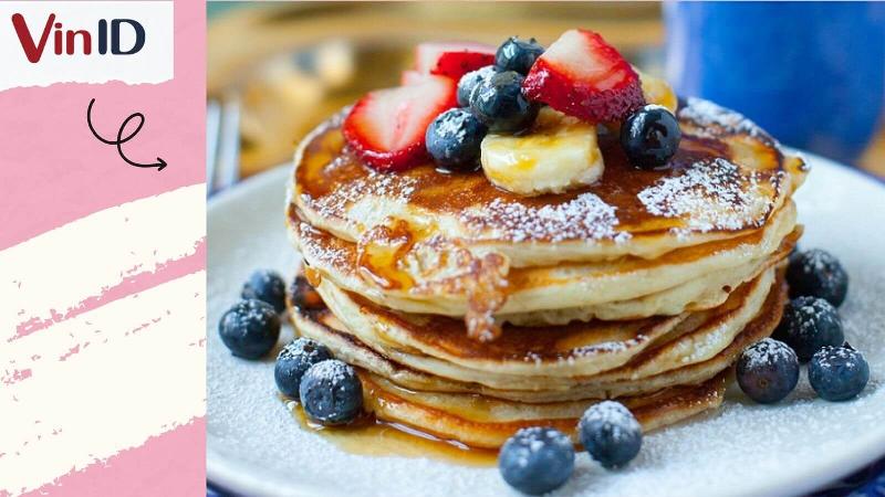 Pancake Xốp Mềm Từ Bột Mì Và Trứng