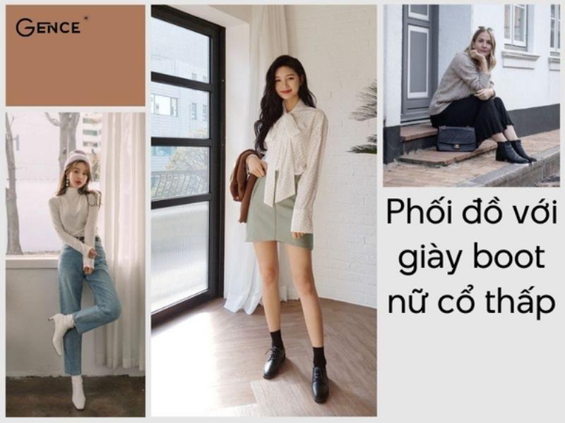 Phối đồ boot nữ cổ cao đi làm, đi chơi, dự tiệc