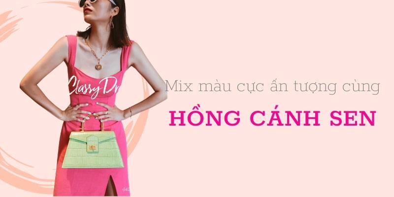 Phối màu hồng không bị sến