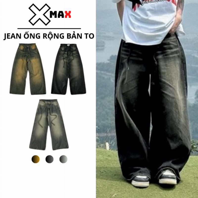 Phong cách đường phố với quần jean ống rộng nam