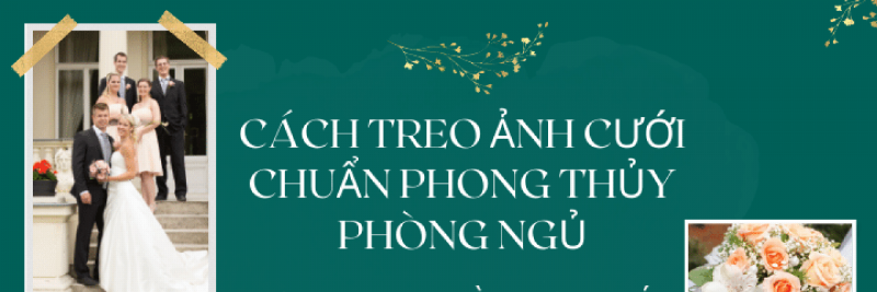 Vị trí treo hình cưới trong phòng khách