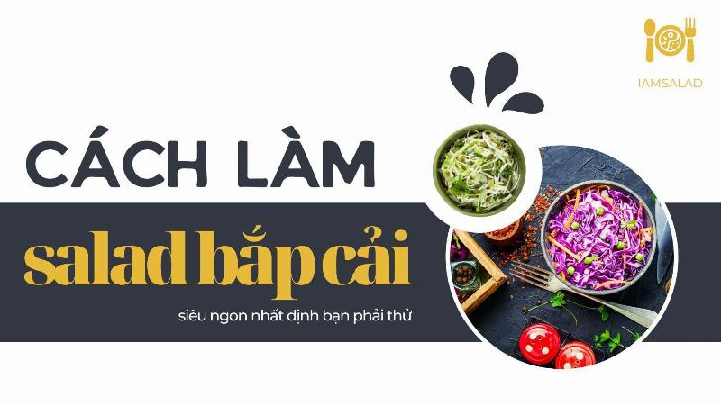 Salad bắp cải tím sốt mè rang