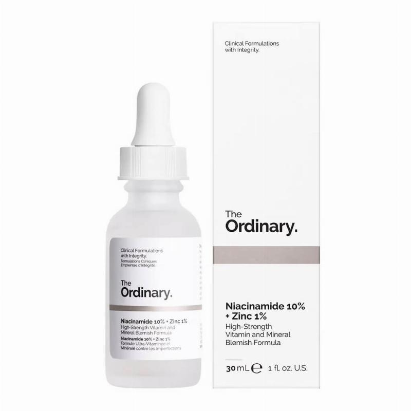 The Ordinary Niacinamide 10% + Zinc 1% Packaging