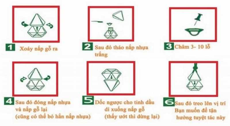 Cách sử dụng tinh dầu treo xe ô tô