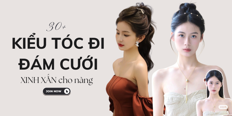 Tóc bob uốn xoăn nhẹ nhàng cho dự tiệc