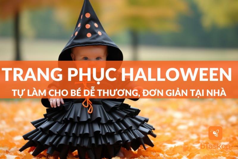 Trang phục Halloween tự làm cho bé từ bìa carton