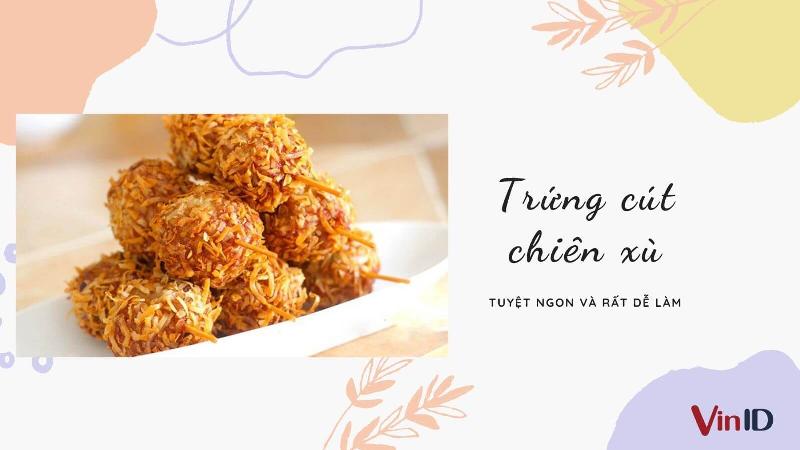 Trứng cút chiên xù giòn rụm