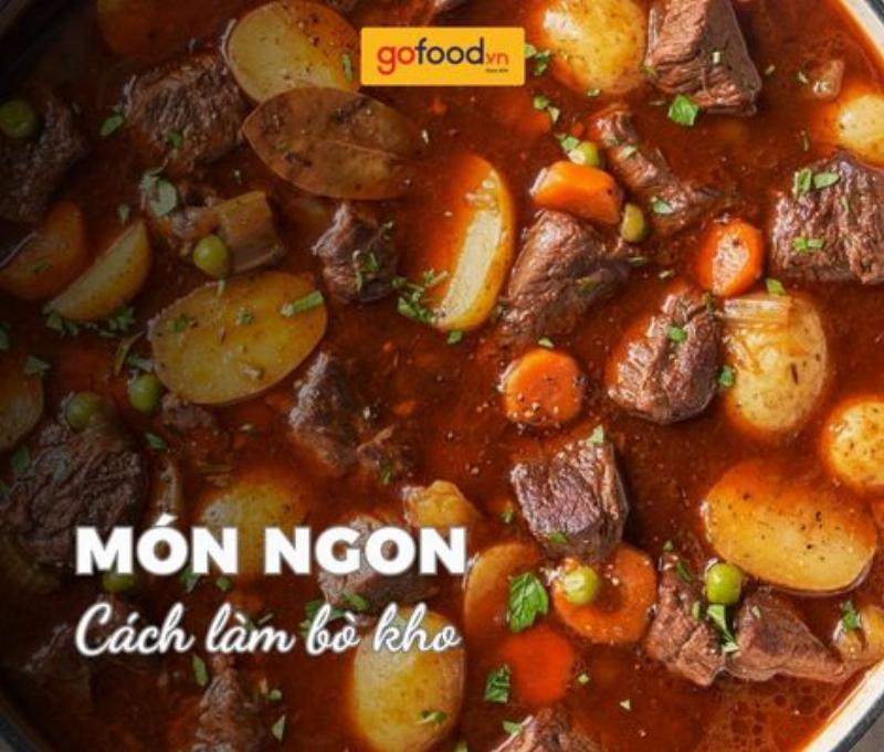 U Bò kho tiêu đậm đà thơm ngon