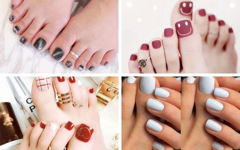 Xu hướng màu nail chân mùa hè