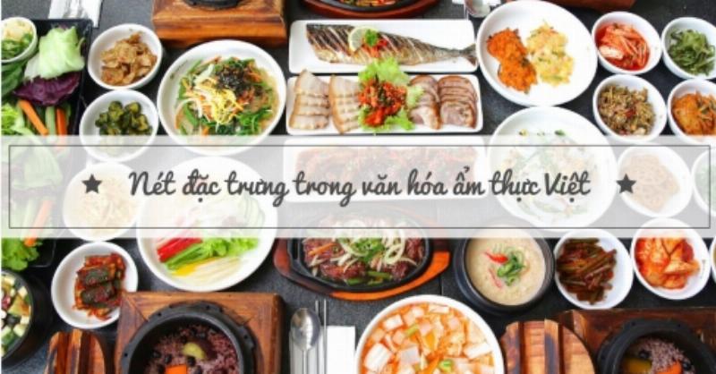 Hình ảnh minh họa sự đa dạng của ẩm thực Việt Nam với các món ăn đặc trưng từ ba miền Bắc, Trung, Nam.