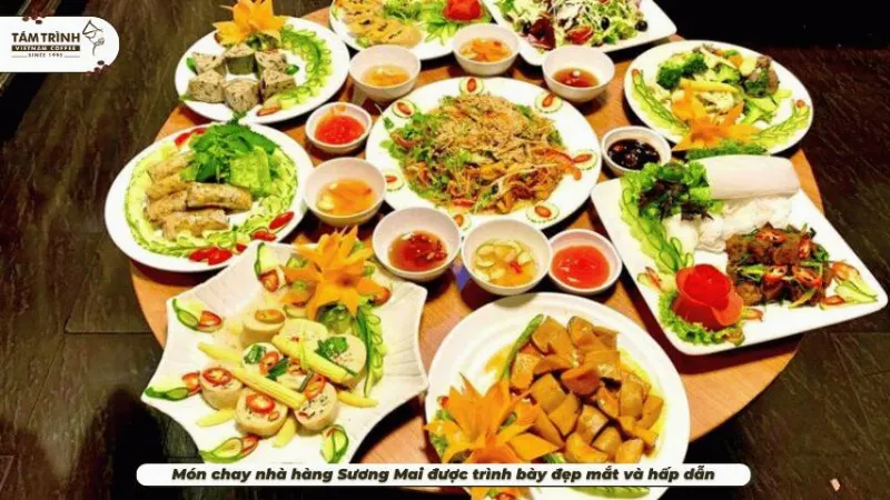 Buffet chay tại Sương Mai