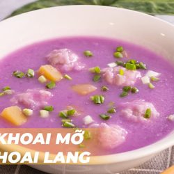 Cách làm canh khoai mỡ nấu khoai lang