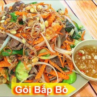 Hướng dẫn cách làm gỏi xoài bắp bò ngon