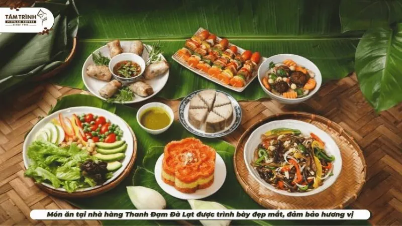 Món chay tại nhà hàng Thanh Đạm