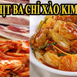 Nấu thịt heo xào kim chi ngon tốn cơm